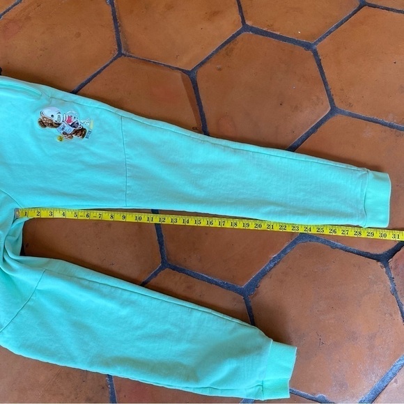 Fifth Loop Mens Joggers Sweatpants Green Embroidered Teddy Bear Skeleton XL - Picture 10 of 10